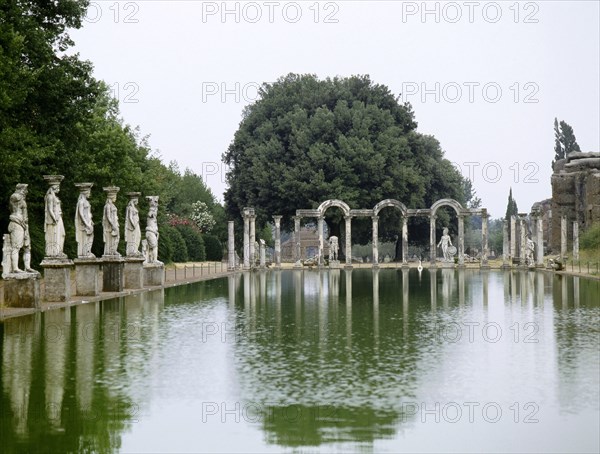 Hadrian's Villa, a complex of buildings, gardens and pools stretching for over a kilometre in length