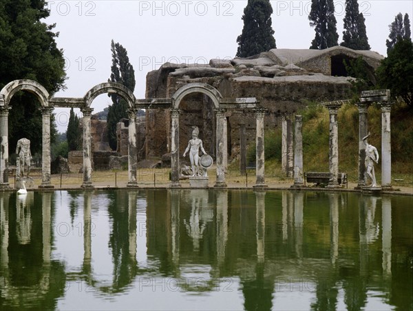 Hadrian's Villa, a complex of buildings, gardens and pools stretching for over a kilometre in length