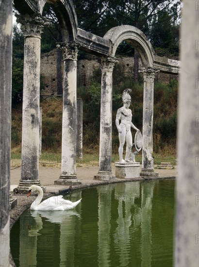 Hadrian's Villa, a complex of buildings, gardens and pools stretching for over a kilometre in length