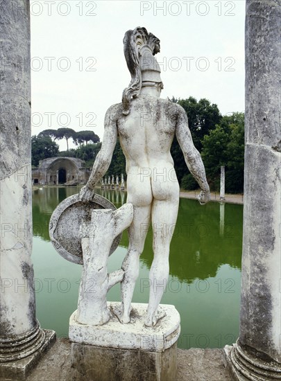 Hadrian's Villa, a complex of buildings, gardens and pools stretching for over a kilometre in length