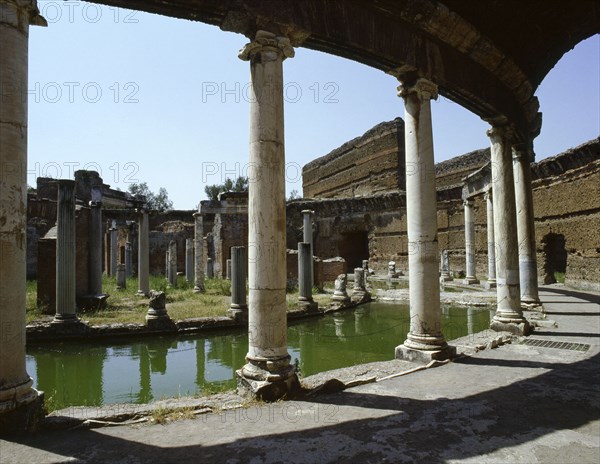 Hadrian's Villa, a complex of buildings, gardens and pools stretching for over a kilometre in length