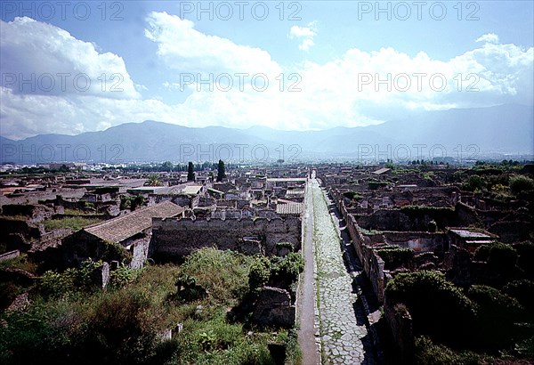 General view of Pompeii