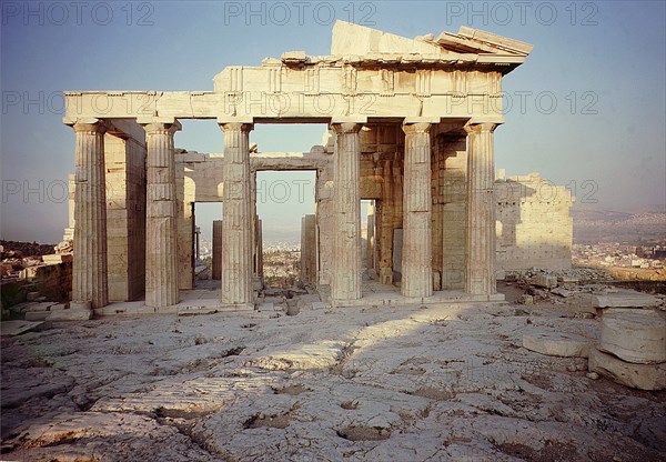 The eastern facade (inner) of the Propylaia