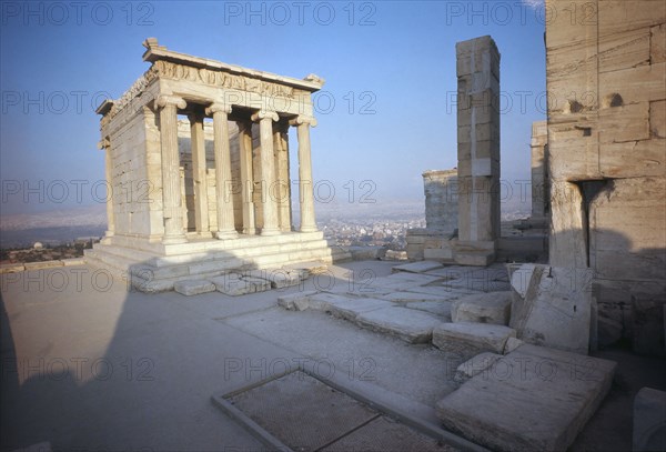 The Temple of Athena Nike and bastion