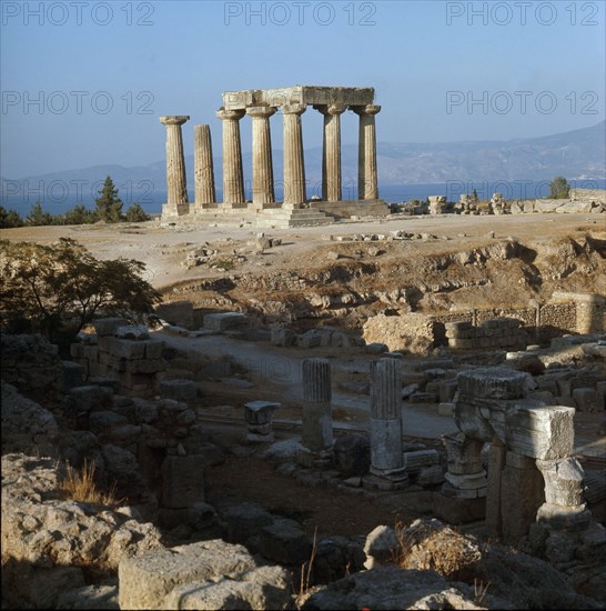 Temple at Cape Sounion dedicated to the sea god Poseidon