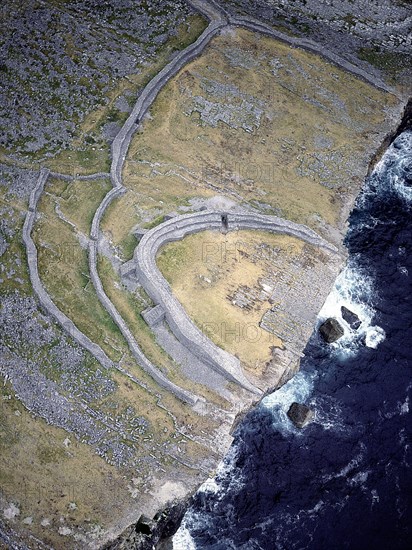 Aerial view of the Fort of Dun Aengus