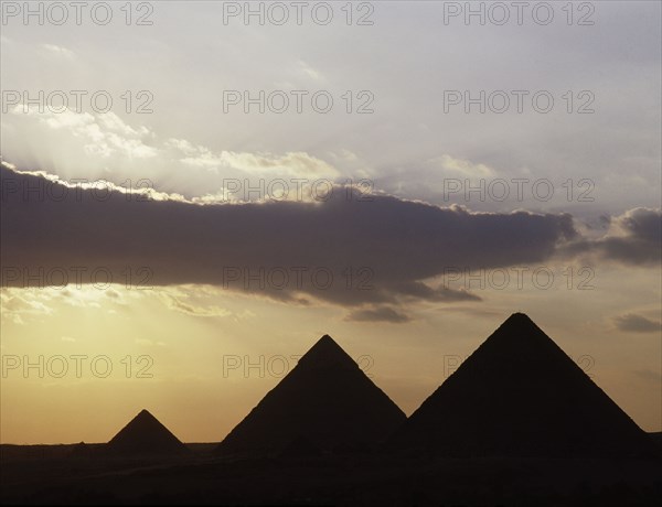 The pyramids at Giza