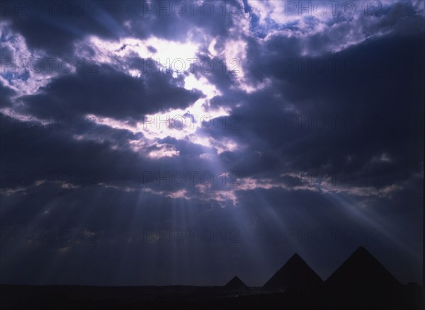 The pyramids at Giza