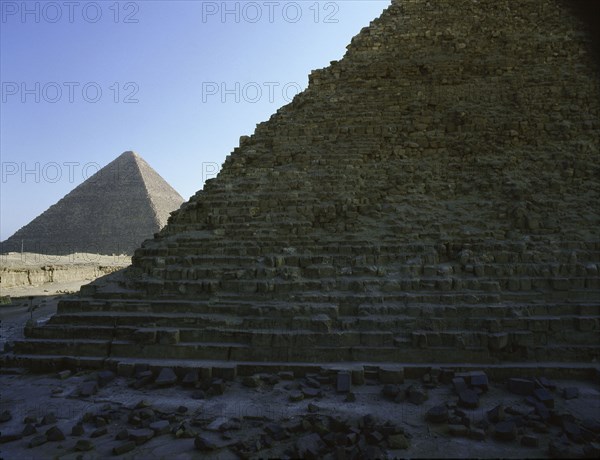 The pyramids at Giza