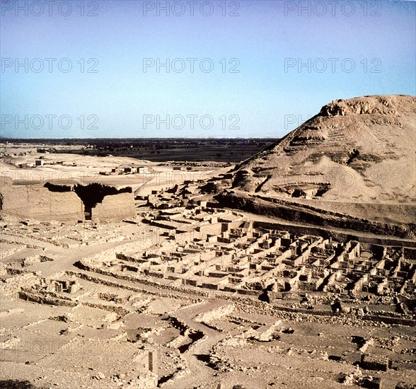 The village of Deir el-Medina is situated in the West Bank of the Nile opposite Luxor and was inhabited by the workmen who built the royal tombs between the reign of Thutmosis I and the late Ramessid period (c