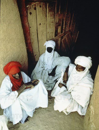 The guardians at the main gate of the palace of the Sultan of Agades