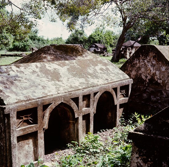 The ruins of Kunduchi, an East African coastal trading settlement built by Arab merchants in the 16th century