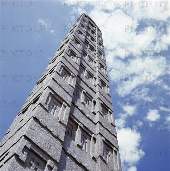 The tallest of the still erect stelae at Axum