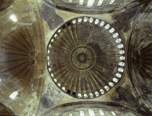 The interior of Hagia Sophia, Istanbul