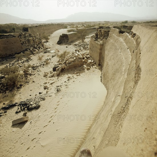 Ruins of the ancient dam at Ma'rib