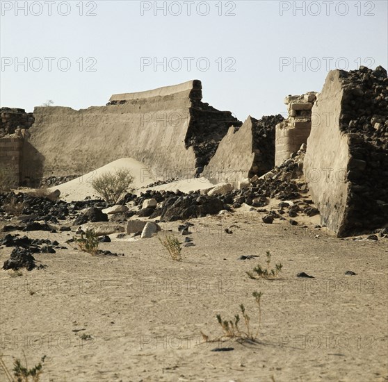 Ruins of the ancient dam at Ma'rib