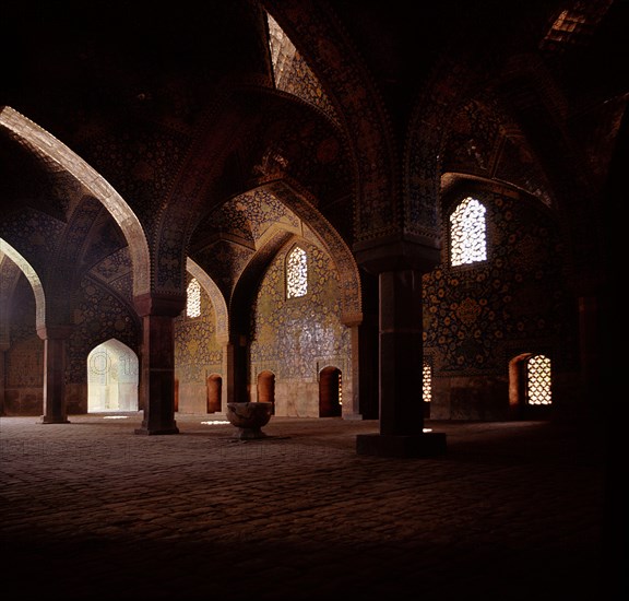 View of the interior of the Royal Mosque Masjid-i-Shah at Isfahan