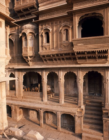 Jaisalmer, a town which for centuries commanded a strategic position on the camel train route from central Asia to India