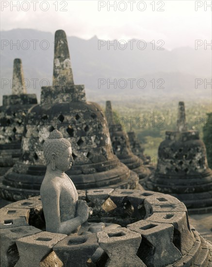 The circular terraces, Borobudur