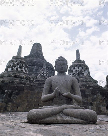 The circular terraces, Borobudur