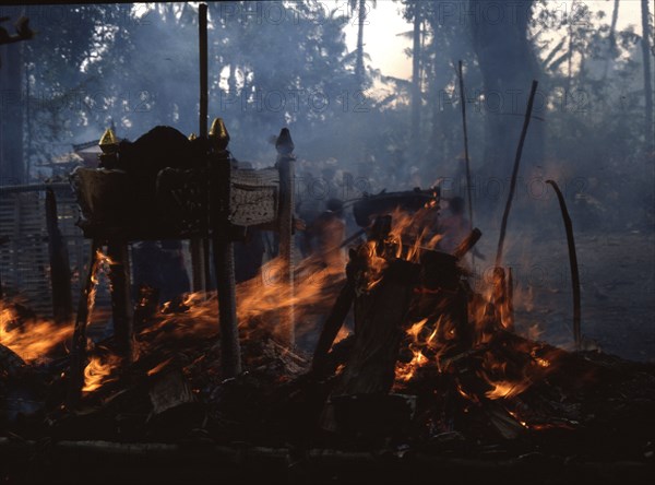 A Balinese cremation