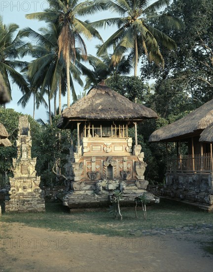 Pavilion in the Panataran Sasih temple, housing an ancient sacred drum