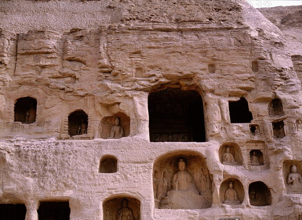 The oldest known example of the Buddhist art rock carving