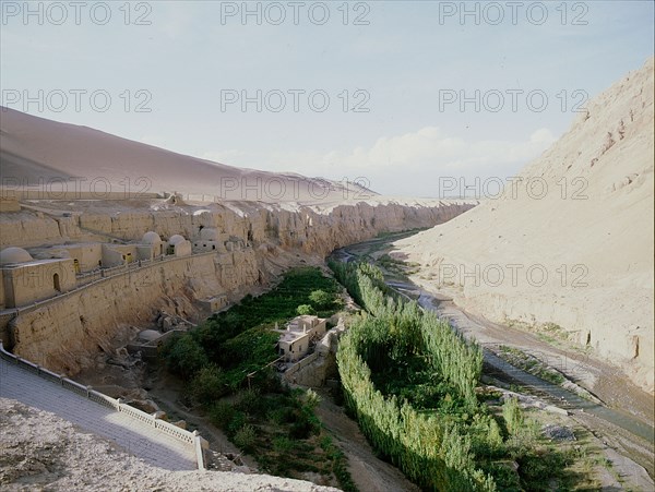 Bezeklik, where Buddhist temples were carved into the living rock