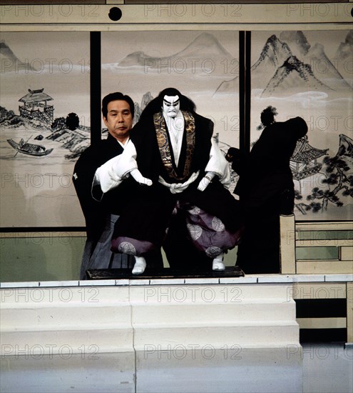 Bunraku performance