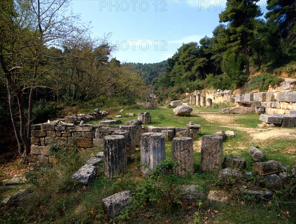 This building is considered to be a stoa (portico) of simple design