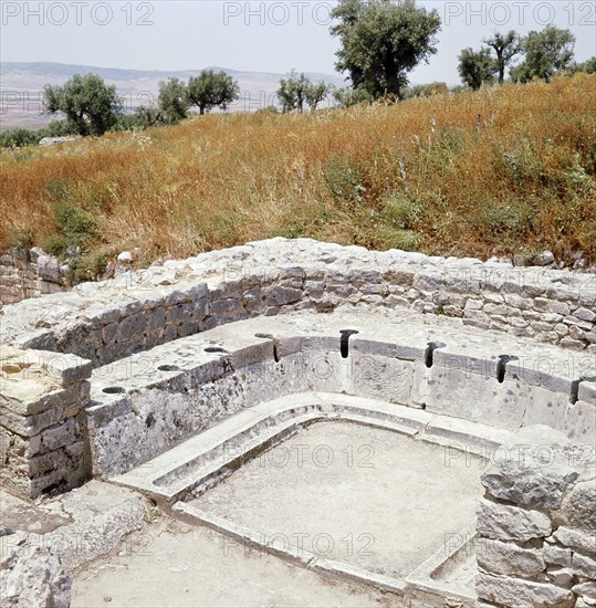 The ruins of Dougga, a small Roman town in North Africa which flourished in the 2nd-3rd centuries AD