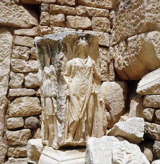 The ruins of Dougga, a small Roman town in North Africa which flourished in the 2nd-3rd centuries AD