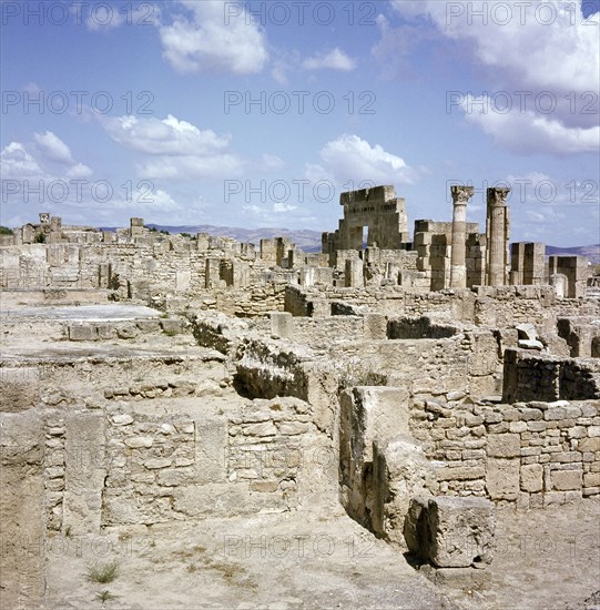 The ruins of the Roman town of Utica