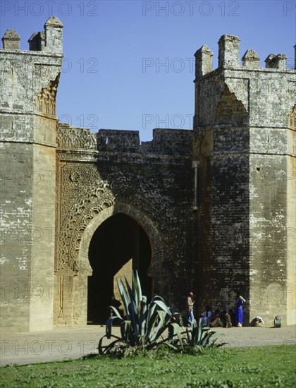 The Chellah Necropolis was completed by Abu l-Hasan on a Roman site