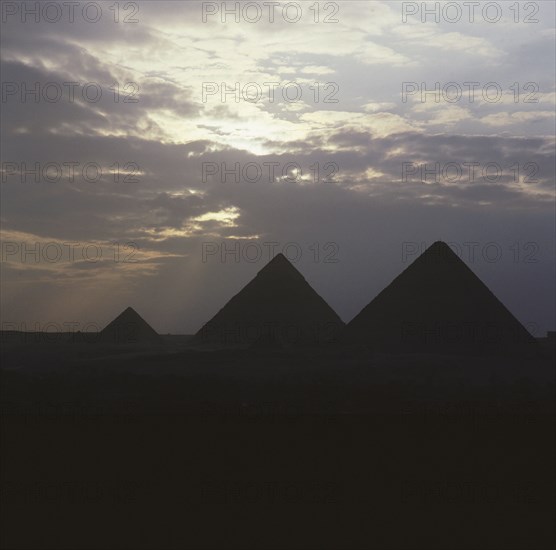 The pyramids at Giza