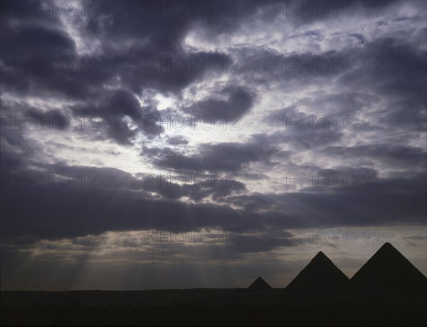 The pyramids at Giza