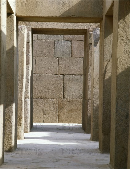 The valley temple of the pyramid of Khephren