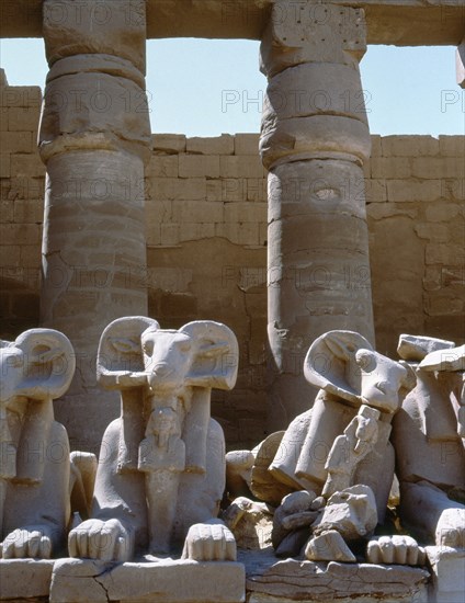 Avenue of the Rams at the temple of Amun, Karnak