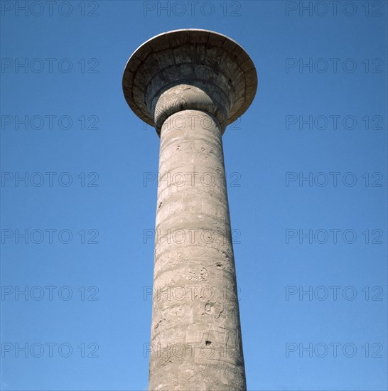 Column in the form of a stylised lotus plant from Karnak