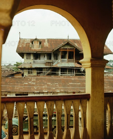 Old house built by a successful merchant in Calabar a trading town in the Niger Delta that was a principal centre for African middlemen in the slave and later the palm oil trade