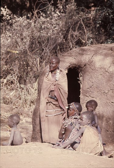 The elaborate beadwork of this Masai woman indicates her ethnic identity, social status, and the number and status of her children