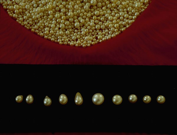 Sorting pearls by size and quality