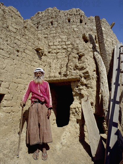 The watchman and caretaker of Bithna fort in the hills of Fujairah