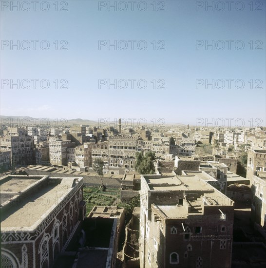 A rooftop view of San'a