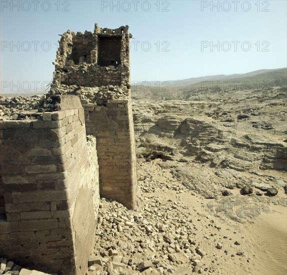 Ruins of the ancient dam at Ma'rib