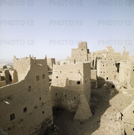 Ma'rib, the ancient capital of the Sabaean kingdom, now mostly in ruins