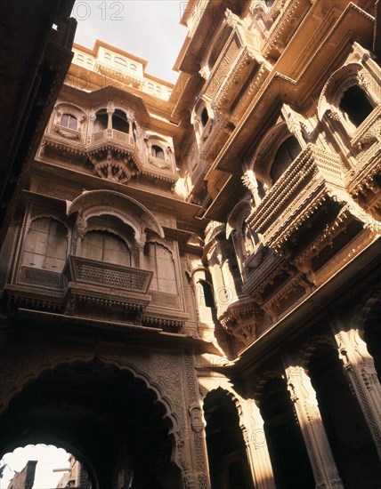 Jaisalmer, a town which for centuries commanded a strategic position on the camel train route from central Asia to India