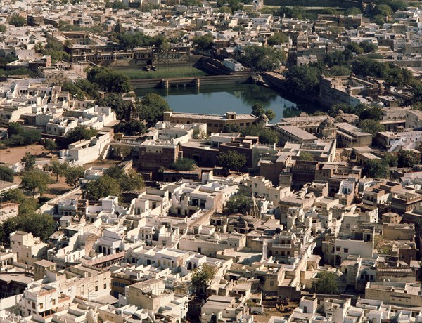 The city of Jodhpur, Rajasthan founded in 1459 by Rao Jodha, a Rajput chief