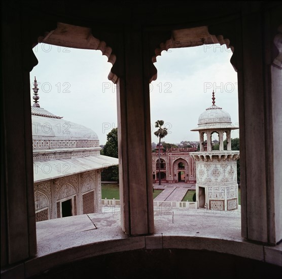 The tomb of I'Timad-Ud-Daula, erected by Jahangir's queen, Nur Mahal Begum for her father, a high court official