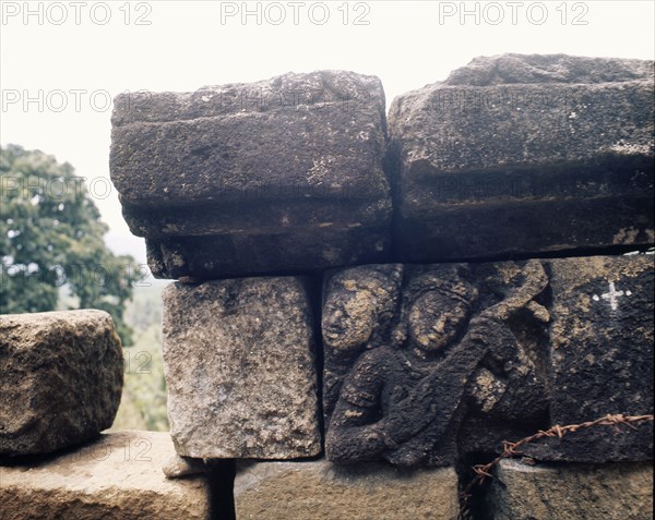 The reliefs on the terraces of Borobudur depict scenes from the life of the Buddha